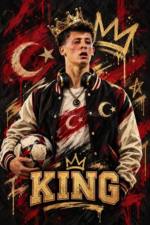 Arda Güler King Gold Şeffaf Telefon Kılıfı