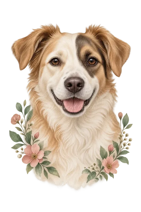 Köpek Portresi Şeffaf Telefon Kılıfı
