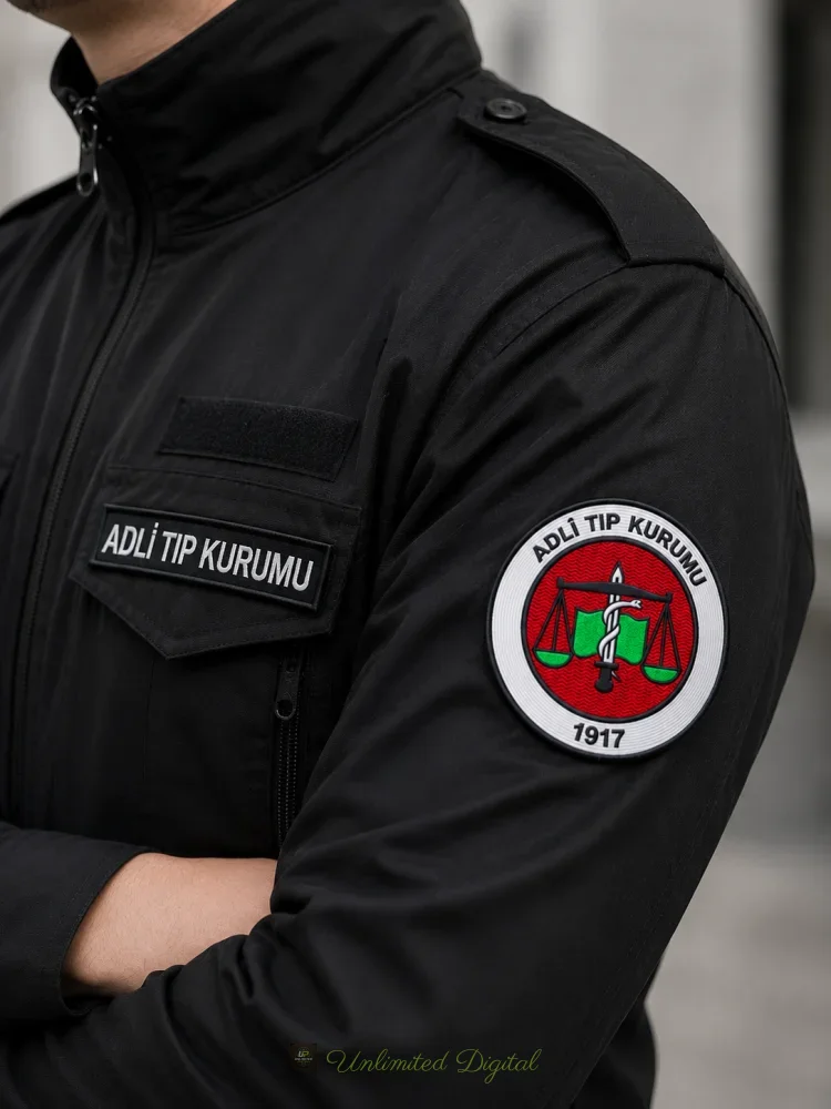 Adlî Tıp Kurumu TPU Kabartmalı Arma | UV Baskılı 3D TPU Patch