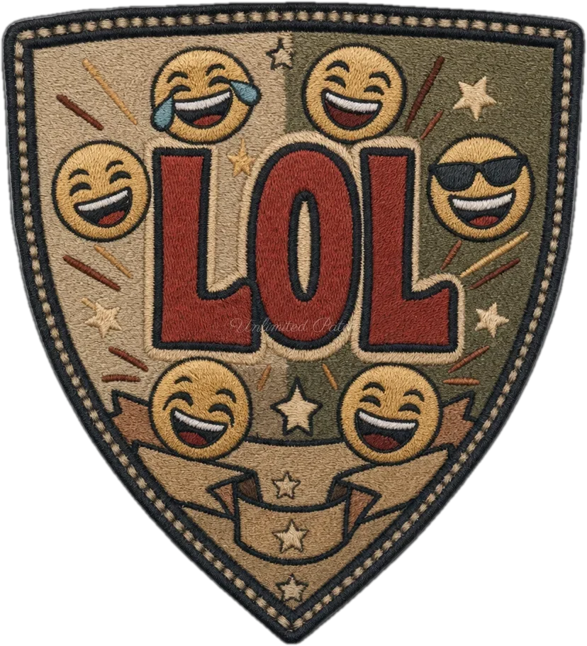LOL Themed 3D Embossed TPU Patch | UV Printed Tactical Badge