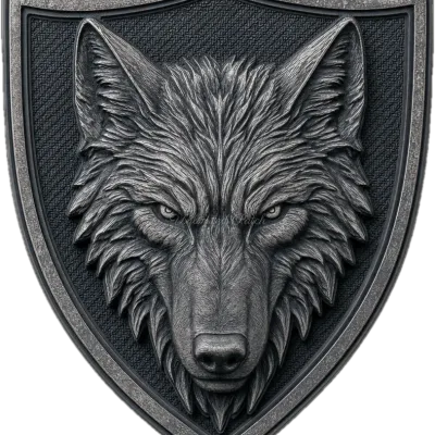 Tactical Wolf & Shield Patch Bundle (5 Pieces)