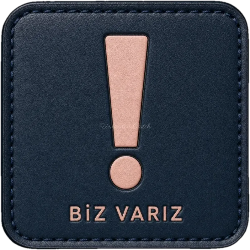 Exclamation Mark Themed 3D Embossed TPU Patch | UV Printed Badge