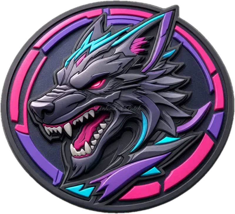 Powerful Game-Themed 3D Embossed TPU Patch | UV Printed Badge