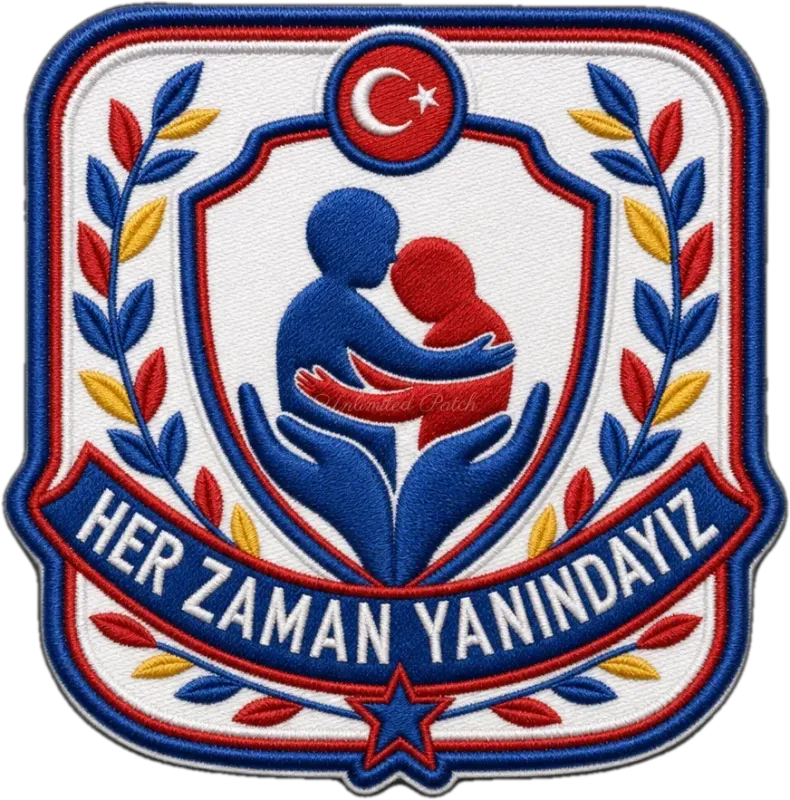 Square Motif 3D Embossed TPU Patch | UV Printed Tactical Badge