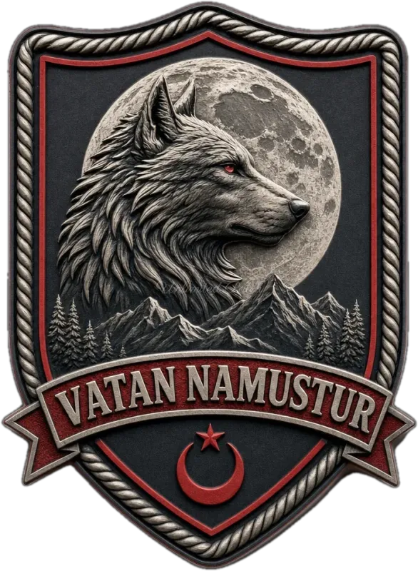 Wolf Head Shield Themed 3D TPU Patch | UV Printed Tactical Badge