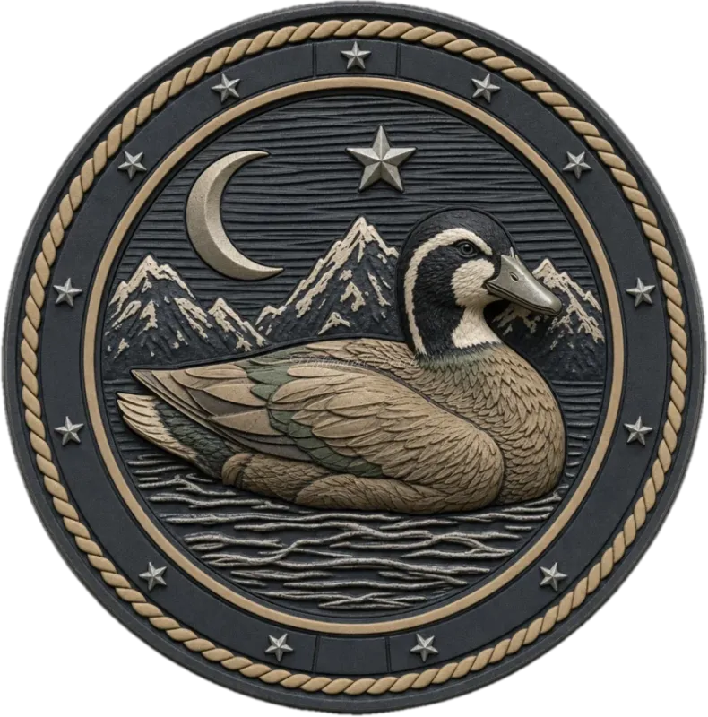 Duck-Themed 3D Embossed TPU Patch | UV Printed Tactical Badge