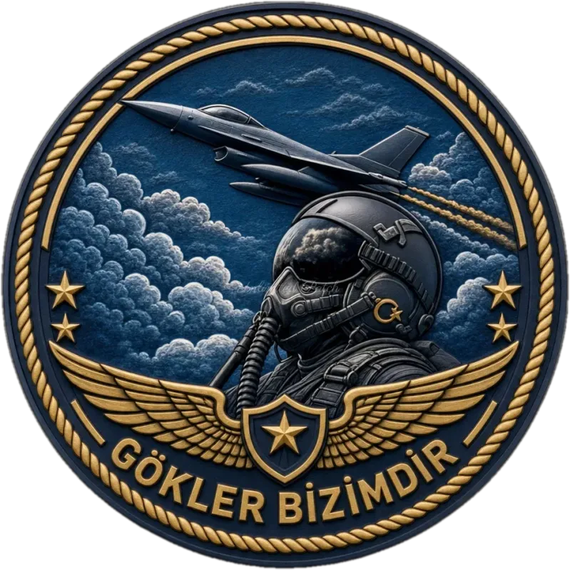 Pilot Helmet Themed 3D Embossed TPU Patch | UV Printed Tactical Badge