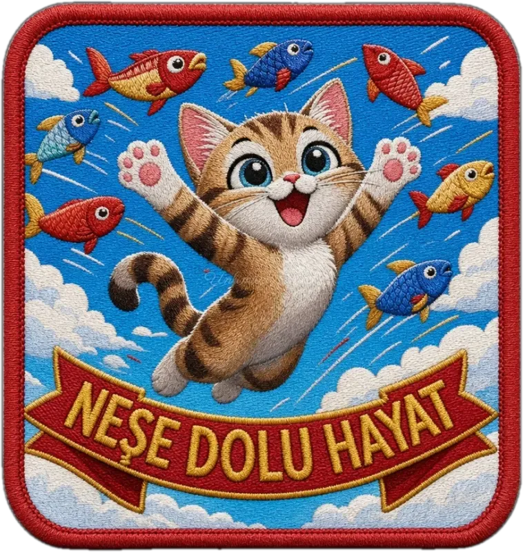 Colourful Fish Themed 3D Embossed TPU Patch | UV Printed Badge