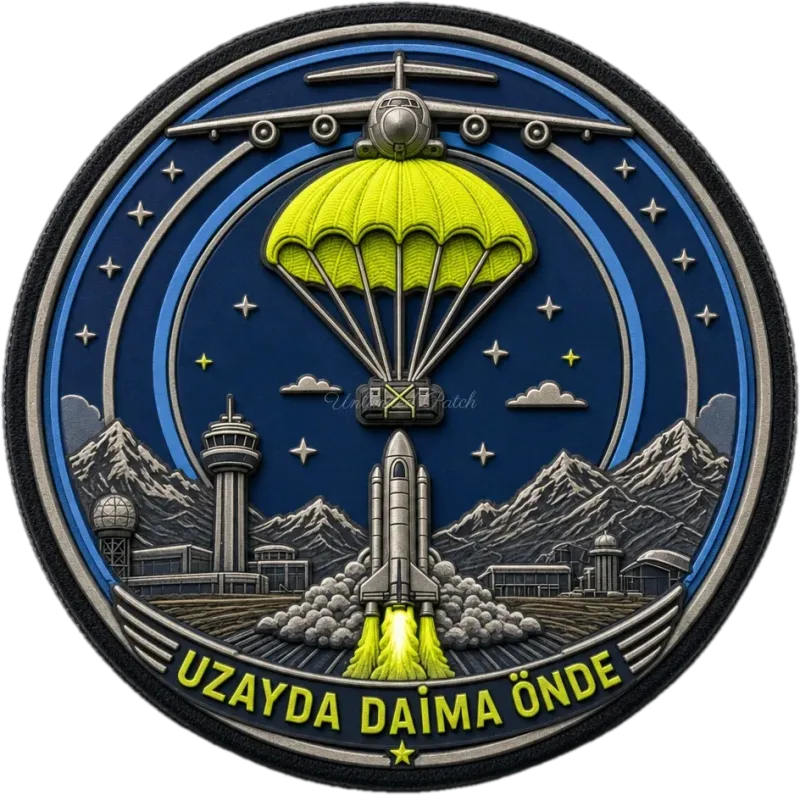 Space-Themed 3D Embossed TPU Patch | UV Printed Tactical Badge