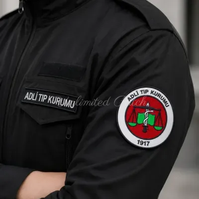 Adlî Tıp Kurumu (Forensic Medicine Institution) TPU Embossed Badge | UV Printed 3D TPU Patch