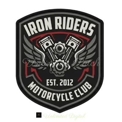 Iron Riders Moto Kulübü Arma TPU Patch (Peç)