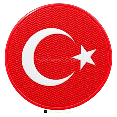 Türk Bayrağı Cırtlı Patch | 3D TPU Arma