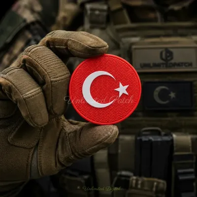 Turkish Flag Velcro Patch | 3D TPU Emblem