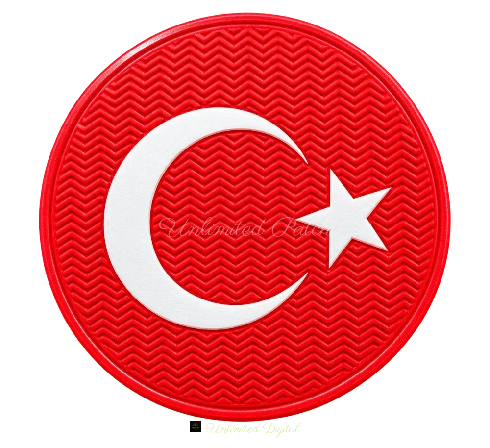 Turkish Flag Velcro Patch | 3D TPU Emblem