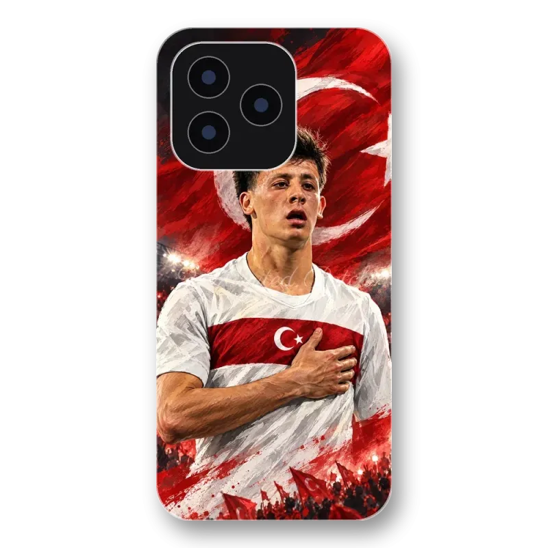 Arda Güler Milli Gurur İllüstrasyon Şeffaf Telefon Kılıfı