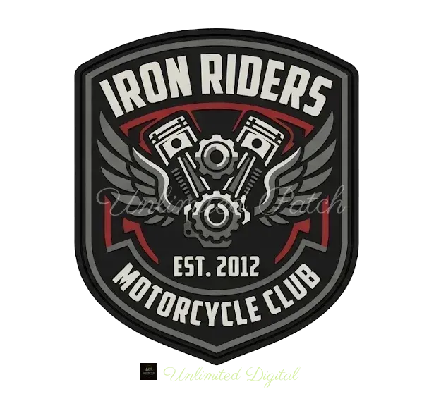 Iron Riders Moto Club Emblem TPU Patch