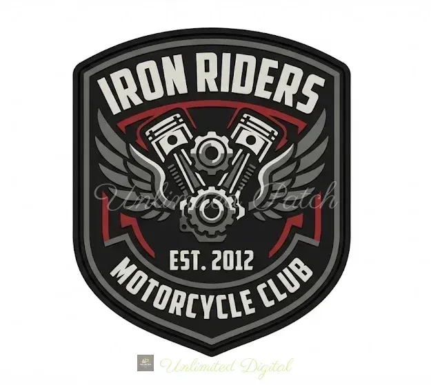 Iron Riders Moto Club Emblem TPU Patch