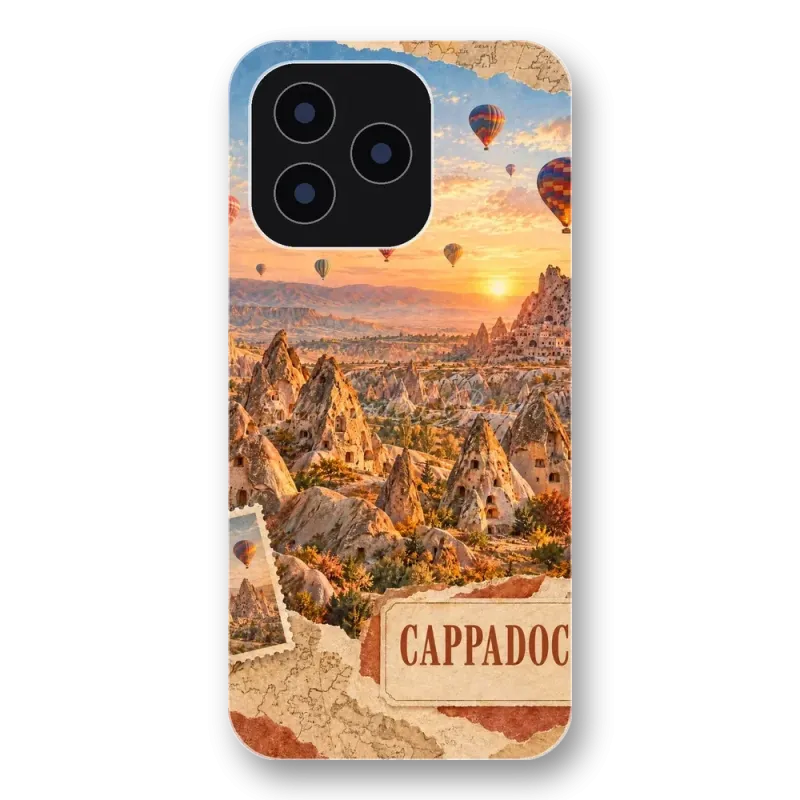 Kapadokya Kartpostal Şeffaf Telefon Kılıfı
