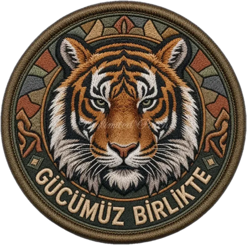 Tiger Themed 3D Embossed TPU Patch | UV Printed Tactical Badge