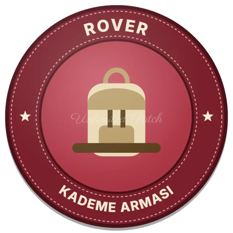 Rover Scout Rank Patch | 3D TPU Scout Badge